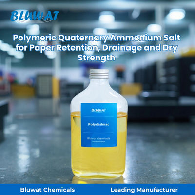 comprare Polymeric Quaternary Ammonium Salt Polydadmac for Paper Retention, Drainage and Dry Strength | Bluwat Chemicals fabbricazione online