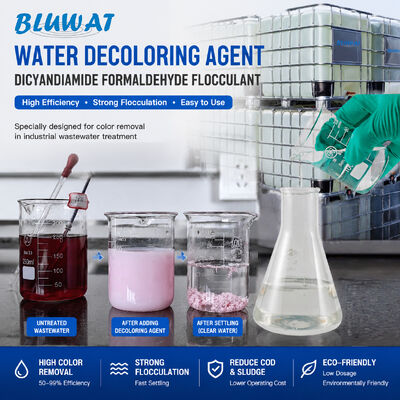 comprare Decolorante delle acque reflue Dicyandiamide formaldeide resina di sale ammonio per colorante diretto Dispersione del colorante pigmento colorante Rimuovere il colore Stripping fabbricazione online