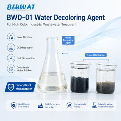 Acquistare BWD-01 Agente di decolorazione dell'acqua CAS 55295-98-2 per il trattamento delle acque reflue industriali ad alto tenore di colore con un tenore di solido del 50% fabbricazione online
