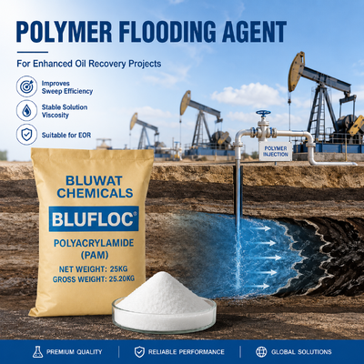 comprare BLUFLOC HA7525 PAM anionica 20 a 100 mesh per il controllo delle perdite di fluidi di fango per perforazione nelle applicazioni nei giacimenti petroliferi fabbricazione online