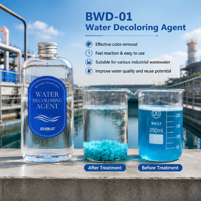 comprare BWD-01 Agente decolorante per l'acqua con contenuto solido del 55% per la neutralizzazione delle cariche cationiche come alternativa alla bentonite fabbricazione online