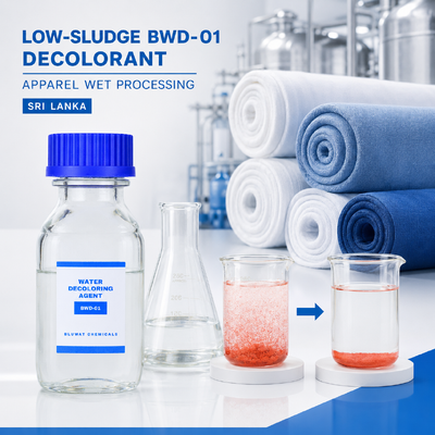 Acquistare Agente decolorante per acque reflue BWD-01 a basso residuo per il trattamento delle acque reflue umide dell'abbigliamento in Sri Lanka fabbricazione online