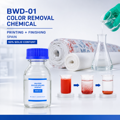 Acquistare BWD-01 Prodotto chimico per la rimozione del colore al 50% per la stampa e la finitura dei prodotti tessili in Spagna fabbricazione online