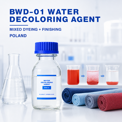 Acquistare Agente decolorante per acqua BWD-01 con contenuto solido del 50% e pH 3-6 per il trattamento delle acque reflue tessili in Polonia fabbricazione online