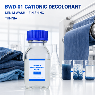 Acquistare BWD-01 Decolorante Cationico per il Lavaggio del Denim e il Trattamento delle Acque Reflue Tessili in Tunisia fabbricazione online