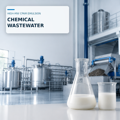 Acquistare Emulsione di CPAM ad alto peso molecolare con carica da media a ultra-alta per il trattamento dei fanghi delle acque reflue chimiche fabbricazione online