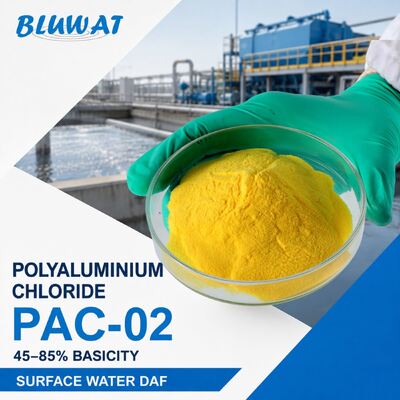 Acquistare 45-85% Basicità PAC-02 Cloruro di Polialluminio Spray Dried per Trattamento DAF Acque Superficiali fabbricazione online