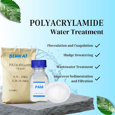 Polielettrolita PAM di poliacrilammide anionica cationica non ionica per il trattamento dell'acqua per la coagulazione e la flocculazione
