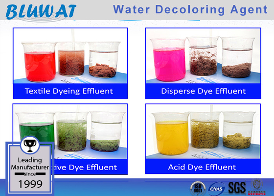 Il prodotto chimico efluente del trattamento dell'acqua dell'agente liquido di Decoloring per colore rimuove la diminuzione del MERLUZZO