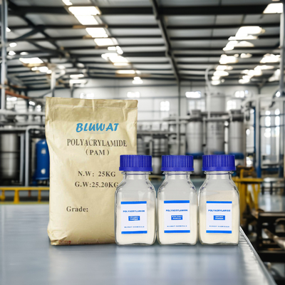 America Latina Brasile Colombia Messico Perù Esportazione Blufloc Polyacrylamide APAM per scarichi minerari, CPAM per la deidratazione dei fanghi nelle acque reflue di zucchero, petrolio e gas