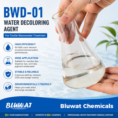 BWD-01 Decolorante chimico per l'industria tessile per il trattamento delle acque reflue